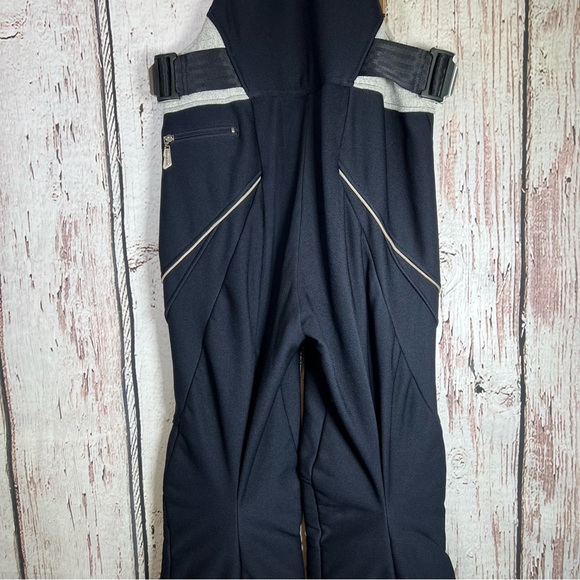 🎉HP🎉 Vintage Reebok RARE HTF Ski Snow Bib Overalls Fitted Flare Pants XS - Picture 10 of 16